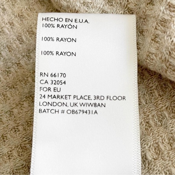 Uo Out From Under Tan Oversized Long Sleeve Button Up Thermal Top Size XS - Picture 10 of 14